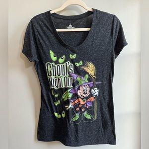 Disney Parks Minnie Mouse Halloween Short Sleeve Tee, Size Large